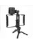 AY49X Cep Telefonu Için Mikrofonlu ve Işıklı Profesyonel Video Çekim Braketi Telefon Tutucu Tripod 2