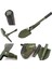 Katlanabilir Metal Kürek Seti Katlanır Kamp Küreği (4989) 2