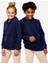 Domyos Çocuk Fermuarlı Sweatshirt - Lacivert 1