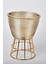Seta Regina Decor Kase Modern Lınes Küçük Gold 22 cm 1