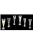 Cam Kadeh,şarap,şampanya,kokteyl Bardak Seti 6 Adet Italyan Tasarım 6,2X6,2X20CM 5