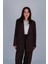 Kadın 2023458577 Kahverengi Düğmeli Blazer Ceket 4