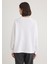 Bisiklet Yaka Beyaz Basic Sweatshirt 1S10161-620 4