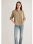 Keten Karışımlı Haki Tencel Gömlek 1211046-70361 2