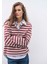 Çizgili Bordo Polo Tişört 1612900-70430 1