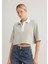 Gri Crop Polo Tişört 1613000-70083 1