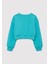 Smile More Baskılı Yeşil Sweatshirt 7S10090-71445 3