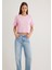 Pembe Crop Basic Tişört 1613072-71117 1