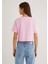 Pembe Crop Basic Tişört 1613072-71117 4