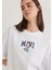 Kedi Logo Baskılı Beyaz Tişört 1613284-620 2