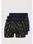 3lü Baskılı Lacivert Boxer 0911909-70490 1