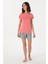 Kadın Pembe Pijama Takım 50312917-VR041 4