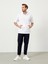 Erkek Beyaz Oversize Pamuklu Sweatshirt 2