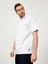 Erkek Beyaz Oversize Pamuklu Sweatshirt 3