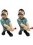 Golf Oynayan Adam Set , El Yapımı Biblo,dekoratif Figür,hediyelik Eşya 18CM 3