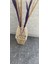 Bambu Çubuklu Halatlı Ahşap Vazo 45 cm 3