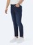 Lacivert Slim Fit Denim Pamuk Karışımlı Pantolon 2