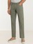 Haki Dokuma Slim Fit Casual Pamuk Karışımlı Pantolon 1