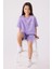 Kız Çocuk Mor Bermuda Takım 3