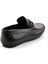 Siyah Baskılı Leather Erkek Loafer Ayakkabı E01623202003 3