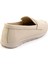 Bej Leather Kadın Loafer Ayakkabı K01718110303 3