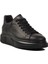 Siyah Hakiki Deri Erkek Sneaker 152-21028 M 1