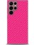 Samsung Galaxy S22 Ultra Kılıf Hd Baskılı - Pembe Mozaik 1
