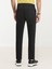 Siyah Düz Dokuma Slim Fit Casual Pamuk Karışımlı Pantolon 4
