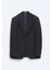 Lacivert Düz Modern Fit Örme Takım Elbise 1