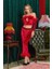25095 Kadın Kırmızı Pijama Takımı 1