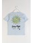 Yazı Baskılı Kısa Kollu Bisiklet Yaka Pamuklu Yazlık Erkek Çocuk T-Shirt 2