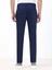 Gece Mavisi Düz Dokuma Slim Fit Casual Pamuk Karışımlı Pantolon 4