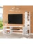 Robin Home Nexus Tv Ünitesi Tv Sehpası Kitaplıklı Beyaz 2