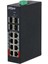 8port HS4412-8ET-120 10/100 1-Fsp Endüstriyel 120W Poe Switch 2
