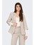 Onlcaro Keten Karışımlı Loose Fit Apaş Yaka Truvakar Kol Blazer Ceket Bayan Ceket 15312199 1
