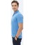 Mavi Jakarlı Polo Yaka %100 Pamuk T-Shirt 4