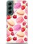 Samsung Galaxy S22 Kılıf Hd Baskılı - Makaron ve Çilekler 1