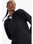 fit Oversize Geniş Kalıp Yarım Fermuarlı Dik Yaka Modal Sporcu SWEATSHIRT D7126AX25SP 1