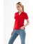 25Y0603K1 Kadın Polo V Yaka T-Shirt 3