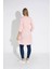 Kadın Pembe Renkli Bol Kesim Bisiklet Yaka Truvakar Kol Tunik T-408 2