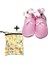 Ikili Set, Yorni Çanta 30x36CM, Summer ve 2-3 Yaş Bebek Rose Ballet El Yapımı Hakiki Deriden Patik 1