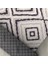 Iskandinav Tarzı Geometrik Karo Desenli Gri Tonlarda Halı Kaymaz Taban Makinada Yıkanabilir 2