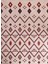 Iskandinav Kilim Tarzı Salon Oda Mutfak Halısı Bej Kırmızı Halı Kaymaz Yıkanabilir 3