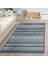 Modern Iskandinav Kilim Desenli Salon Mutfak Oda Halısı Mavi Gri Halı Kaymaz Yıkanabilir 1