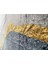 Bambu Halı Salon Halısı Post Pelüş Halı Modern Desenli Gold Krem 5
