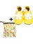 Ikili Set, Yorni Çanta 30x36CM, Summer ve 3-4 Yaş Bebek Geranium Yellow El Yapımı Hakiki Deriden Patik 1