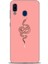 Samsung Galaxy A30 Kılıf Hd Baskılı - Pembe Yılan 1