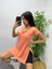 V Yaka Yanı Yırtmaçlı Maxi T-Shirt 2