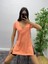 V Yaka Yanı Yırtmaçlı Maxi T-Shirt 4