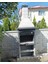 Mangal Barbekü 90 Lık Fırınlı Model - Siyah Renk 1